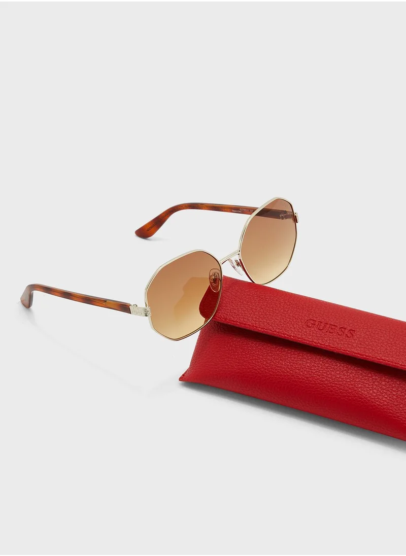 GUESS Metal Shaped Sunglasses