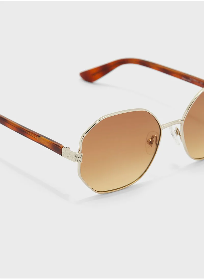 GUESS Metal Shaped Sunglasses