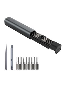 Excefore Precision Screwdriver Set, 18-Pieces Hobby and Repair Set, Portable Compact 4mm Bits, Slim Rotating Screwdriver for DIY PC, Phone, IT Hardware, Electronic Devices, Repair Watch  - Image 1