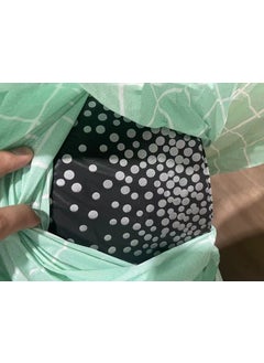 Generic Waterproof Rectangular Party Table Cover Black Dot Silver Dot 