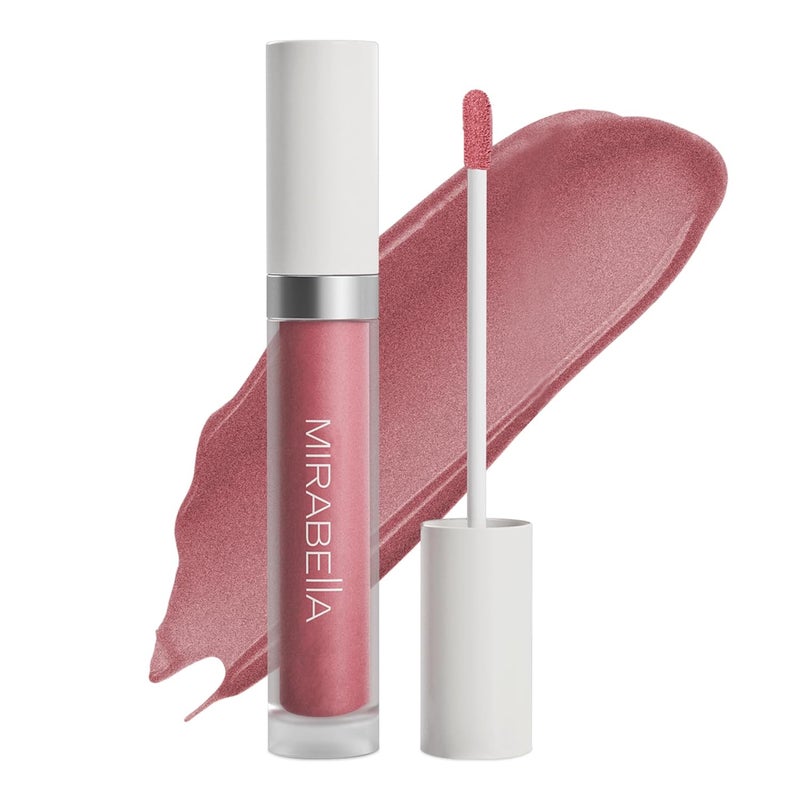 Mirabella Luxe Advanced Formula Moisturizing Lip Gloss LongLasting Lip Gloss with a Glossy NonSticky and Shiny Finish Hydrates with Vitamin E Jojoba and Sweet Almond Oil Angelic