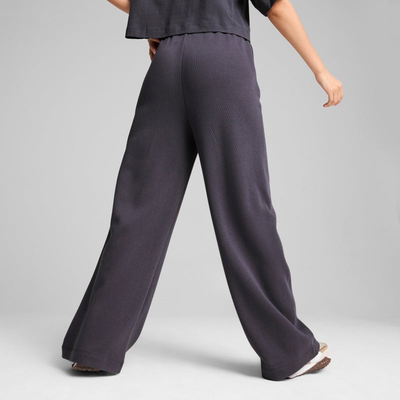 PUMA CLASSICS+ Womens Grey Relaxed Sweatpants - Image 4