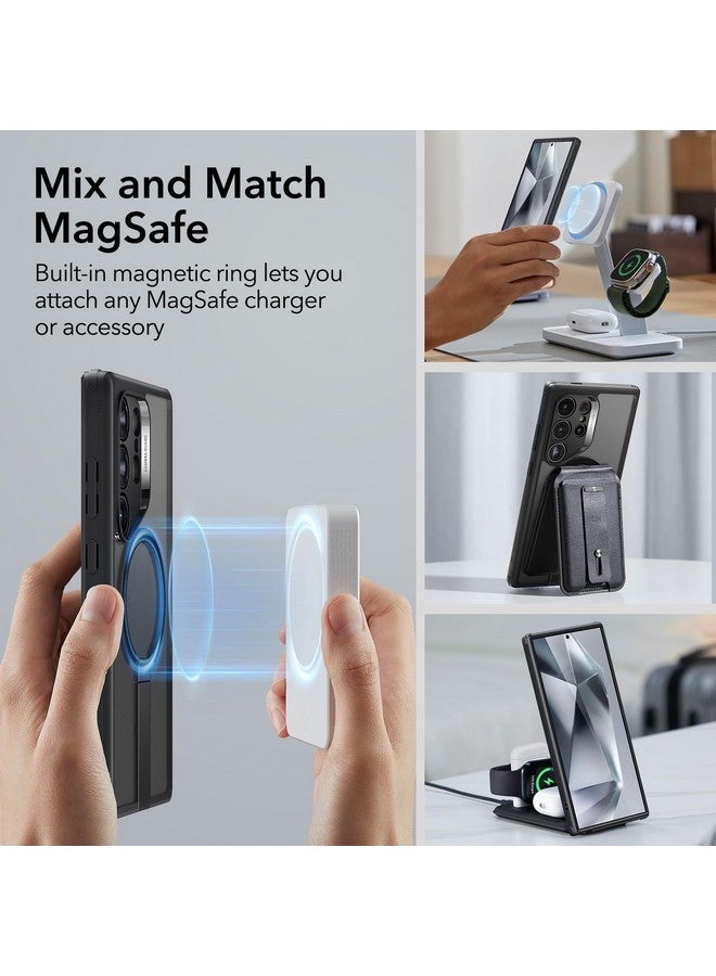 ESR ESR for Samsung Galaxy S24 Ultra Magsafe Case with Kickstand, Wireless Charging Compatible with Magnetic, 3 Stand Modes, Military-Grade Protection, Shockproof Case Slim Fit for S24 Ultra, Black  - Image 5