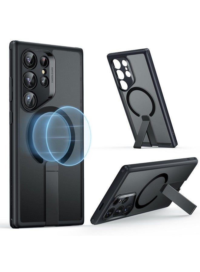 ESR ESR for Samsung Galaxy S24 Ultra Magsafe Case with Kickstand, Wireless Charging Compatible with Magnetic, 3 Stand Modes, Military-Grade Protection, Shockproof Case Slim Fit for S24 Ultra, Black  - Image 1