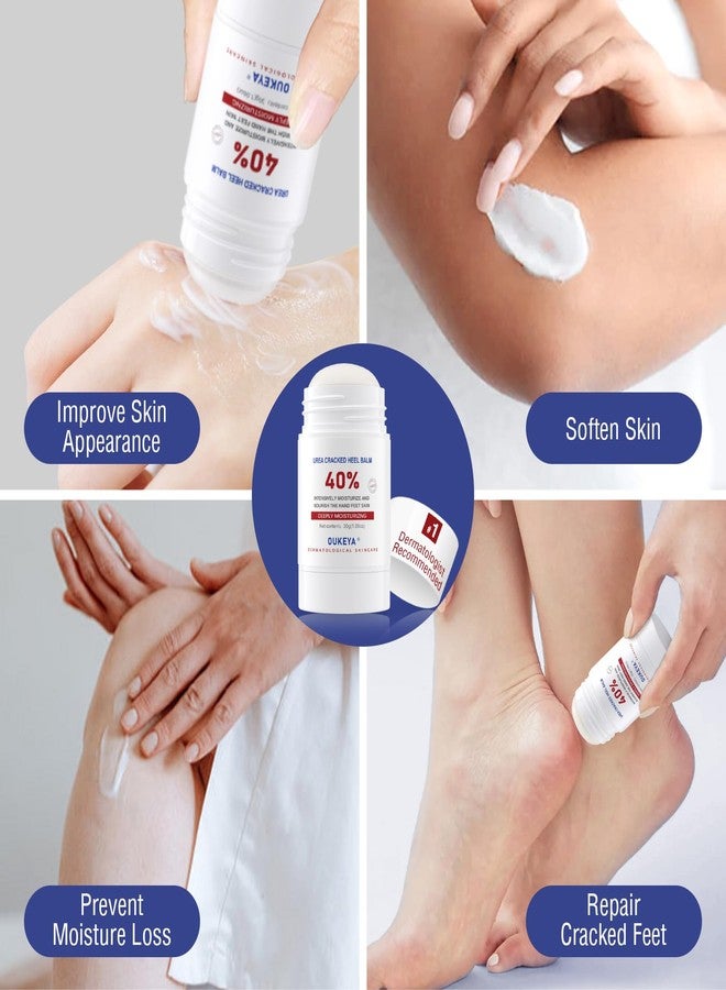 OUKEYA Urea Cream Stick 40 Percent,Heel Balm,Hand Cream and Foot Cream for Dry Cracked,Cracked Heel Treatment,Avoid Frostbite,40 Percent Urea Lotion for Feet Maximum Strength - Image 4