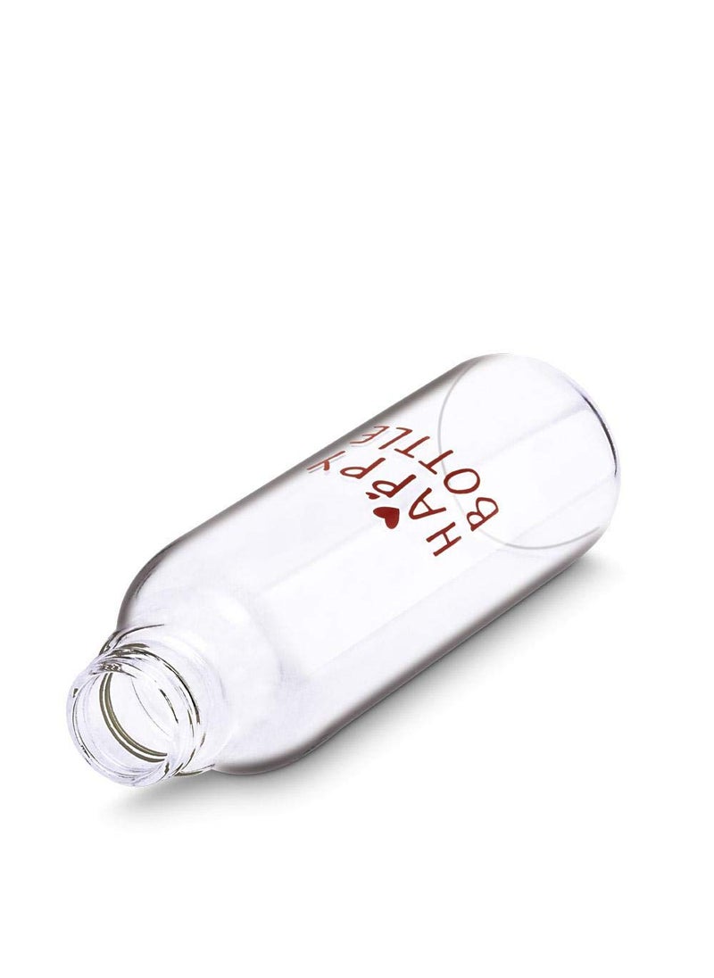 Freelance Freelance Happy Glass Water/Beverage/Juice/Milk Fridge Bottle (900 ml, Red)  - Image 3