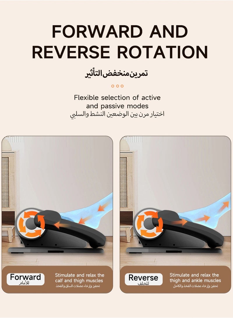 كيسويت جهاز تمارين بيضاوي كهربائي يُوضع تحت المكتب، جهاز تمارين صغير بدواسات قابلة للتعديل بـ 12 سرعة مع جهاز تحكم عن بُعد وشاشة LED، دراجة هوائية هادئة لتمارين الساق، مناسب للتمارين المنزلية والمكتبية، ومعدات لياقة بدنية لإعادة تأهيل كبار السن المصابين بشلل نصفي نتيجة السكتة الدماغية، أقصى حمولة 55 رطلاً - Image 3