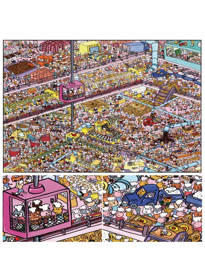 Wooden Puzzle 300 Pieces Of Adult Decompression Children's Educational Toys Stay Cute Animals Can Be Customized-Color:Colorful - Image 4