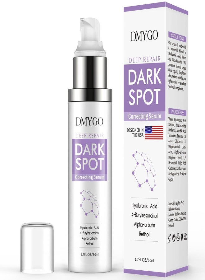 DMYGO Dark Spot Remover for Face, Dark Spot Corrector for Age Spot Sun Spot Brown Spot Melasma Uneven Skin Tone, with Vitamin C and Hyaluronic Acid for Women and Men, 1.7 FL.OZ - Image 1