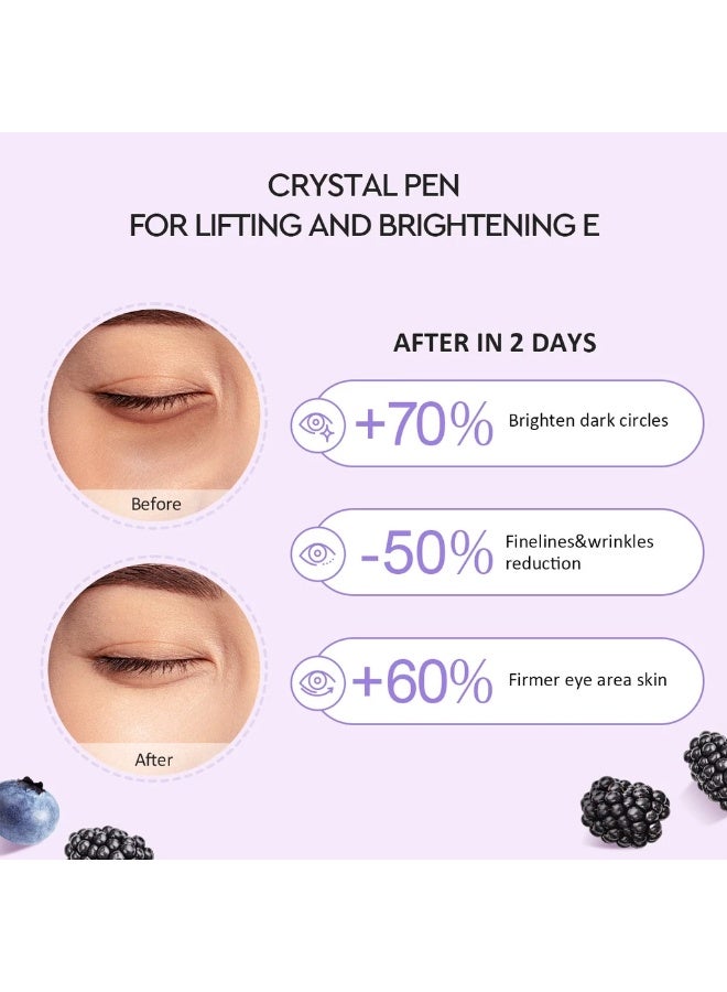 Glad2Glow Berry Peptide Brightening Eye Cream with Retinol – Anti-Wrinkle Eye Care (15g) - Image 4