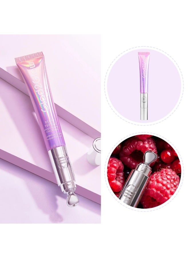 Glad2Glow Berry Peptide Brightening Eye Cream with Retinol – Anti-Wrinkle Eye Care (15g) - Image 2