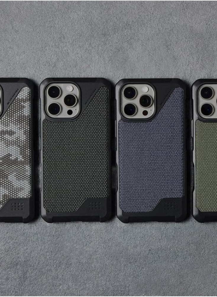 Urban Armor Gear غطاء حماية UAG Metropolis LT MagSafe لهاتف iPhone 16 Pro Max [تم اختباره عند السقوط من ارتفاع 18 قدمًا] - Kevlar Olive  - Image 3