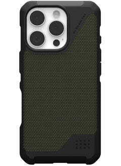 Urban Armor Gear UAG Metropolis LT MagSafe for iPhone 16 Pro Max Case Cover [18 Feet Drop tested]  - Kevlar Olive  - Image 4