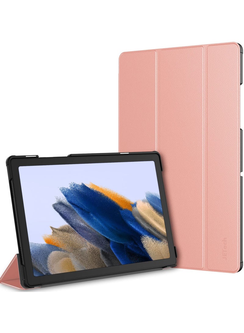 Jetech Case for Samsung Galaxy Tab A8 10.5-Inch 2022 (SM-X200/X205/X207), Slim Lightweight Stand Protective Tablet Cover with Auto Wake/Sleep (Rose Gold) - Image 1