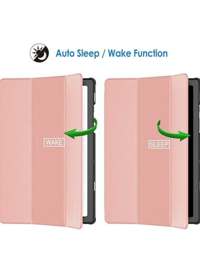 Jetech Case for Samsung Galaxy Tab A8 10.5-Inch 2022 (SM-X200/X205/X207), Slim Lightweight Stand Protective Tablet Cover with Auto Wake/Sleep (Rose Gold) - Image 2