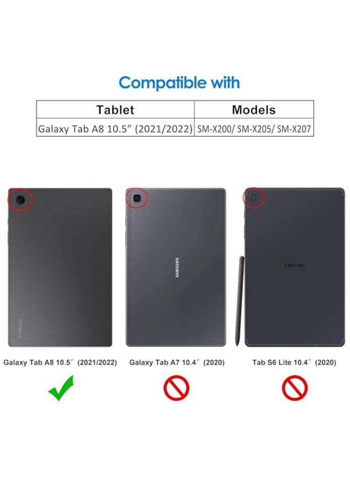 Jetech Case for Samsung Galaxy Tab A8 10.5-Inch 2022 (SM-X200/X205/X207), Slim Lightweight Stand Protective Tablet Cover with Auto Wake/Sleep (Rose Gold) - Image 4