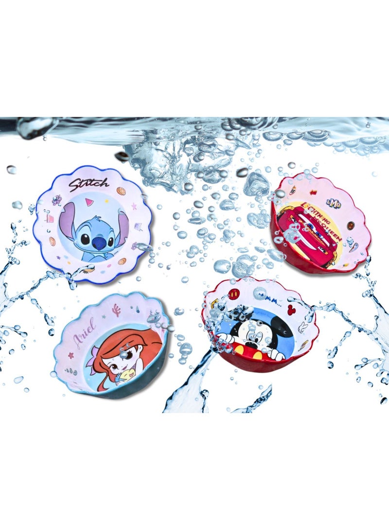 ديزني وعاء أرييل برينسيس للأطفال – طبق رائع ومتين للاستمتاع بوقت تناول الطعام - Image 3