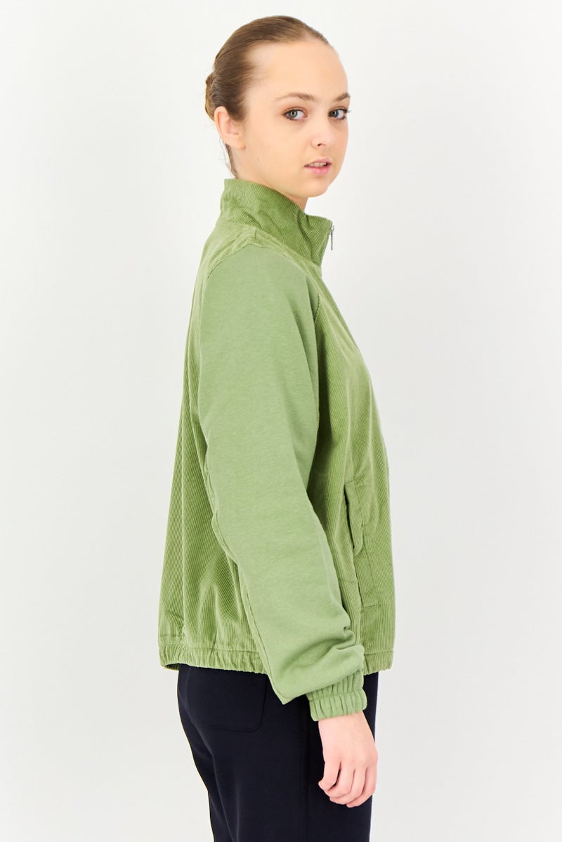 Nike Women Sportswear Fit Long Sleeve Outdoor Jackets, Olive - Image 4