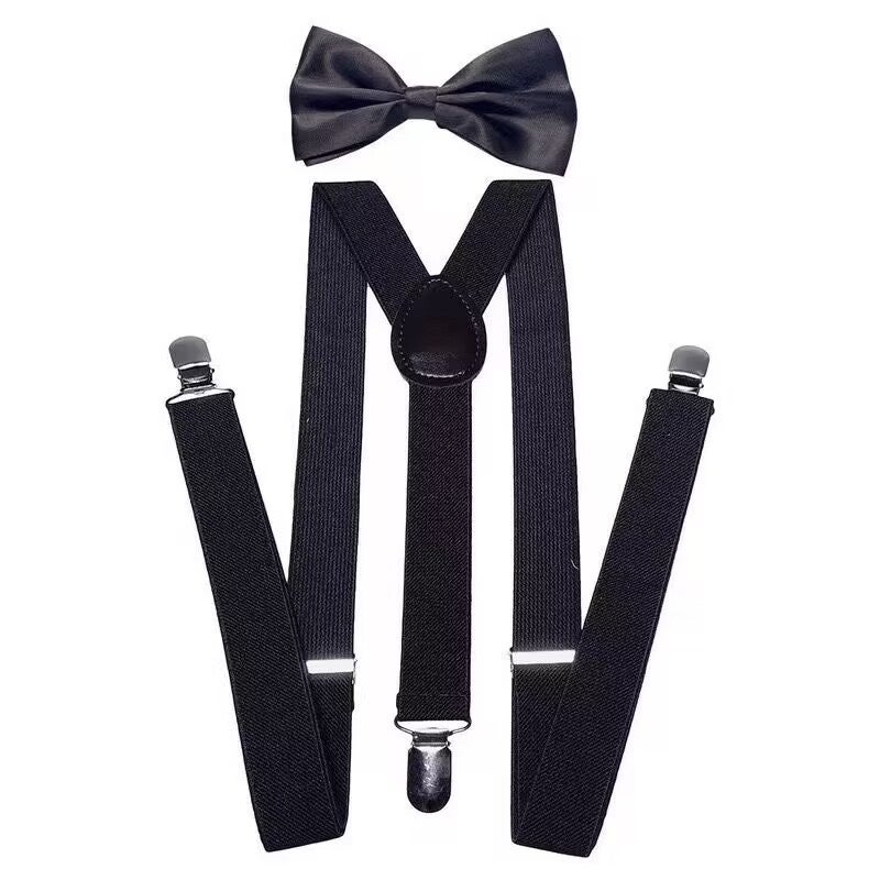 Generic Halloween Kids Grandpa Cosplay Wig Vest Beard Strap + bow tie