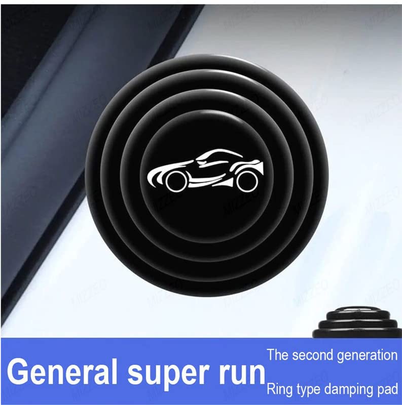 CARIZO Car Door Shock Absorber, Pack of 8 Door Soundproof Stickers, Door Edge Guard Cushion Car Door Shock Absorbing Compatible with Mahindra XUV 700 - Image 3