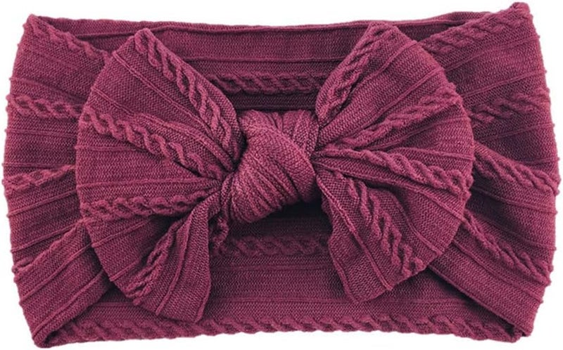 Toptim 16-Pack Baby Girl Bows Nylon Headbands with Jacquard Design for Newborns and Toddlers - Image 5