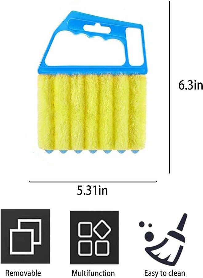 Hokoad 2 Pcs Washable Window Blind Cleaner - Hand-Held Mini Duster Brush for Wood Blinds, Venetian Shades & Air Conditioner Duster - Image 2