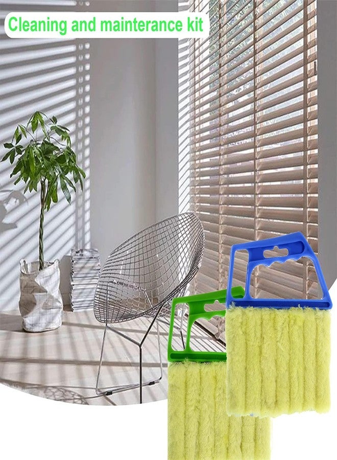 Hokoad 2 Pcs Washable Window Blind Cleaner - Hand-Held Mini Duster Brush for Wood Blinds, Venetian Shades & Air Conditioner Duster - Image 5