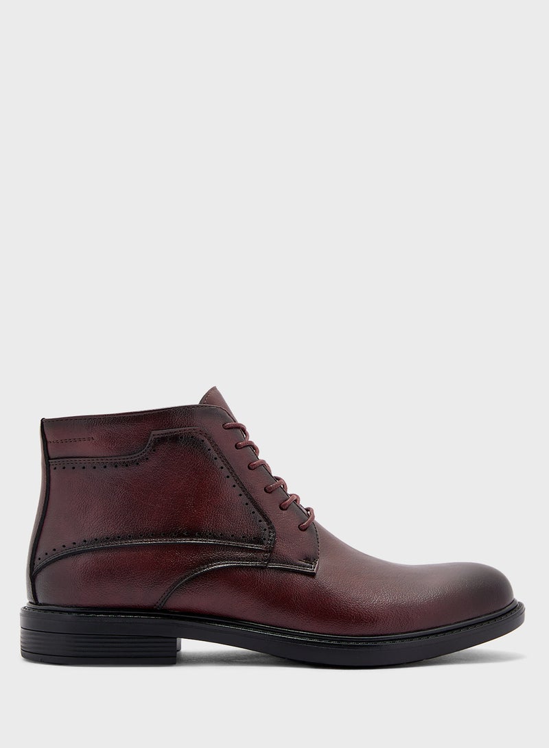 Robert Wood Ankle Lace Up Formal Boots  - Image 1