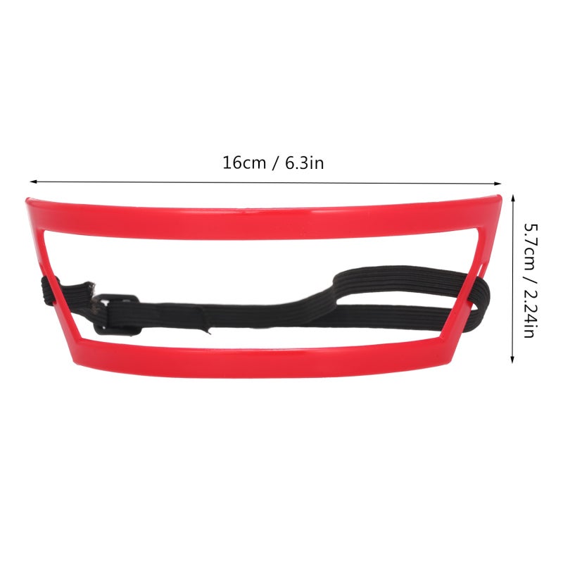 Hair Clipper: Red Premium Plastic, Flexible Sturdy Hairline Guide - Lightweight Portable Neckline Tool for Men's Daily Grooming Salon Travel Use - Image 3