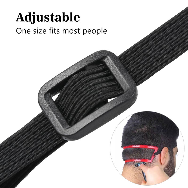 Hair Clipper: Red Premium Plastic, Flexible Sturdy Hairline Guide - Lightweight Portable Neckline Tool for Men's Daily Grooming Salon Travel Use - Image 4