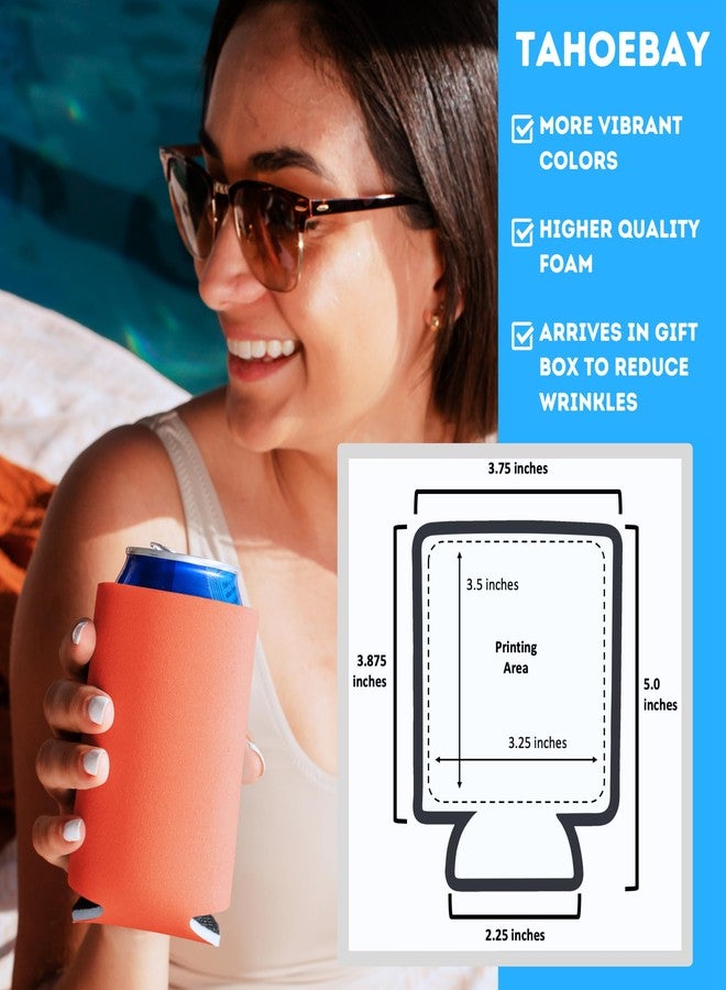 جي7 باور أكمام تبريد علب البيرة الفارغة من تاهو باي (عبوة من 25 قطعة) أكمام تبريد علب البيرة الفارغة القابلة للطي من الفينيل، مصنوعة من الفوم، مناسبة لعلب وزجاجات المشروبات الغازية، متوفرة بألوان متنوعة: أسود، أبيض، ومرجاني. - Image 2