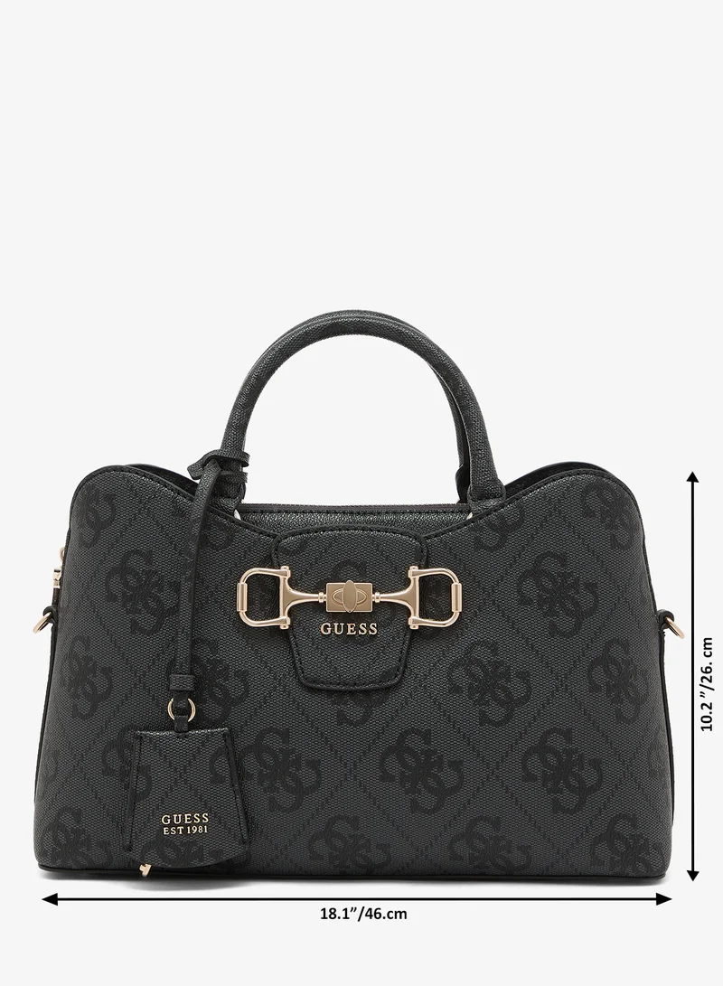 Guess  Janie Logo Girlfriend Satchel Bag for Women | Best Price UAE