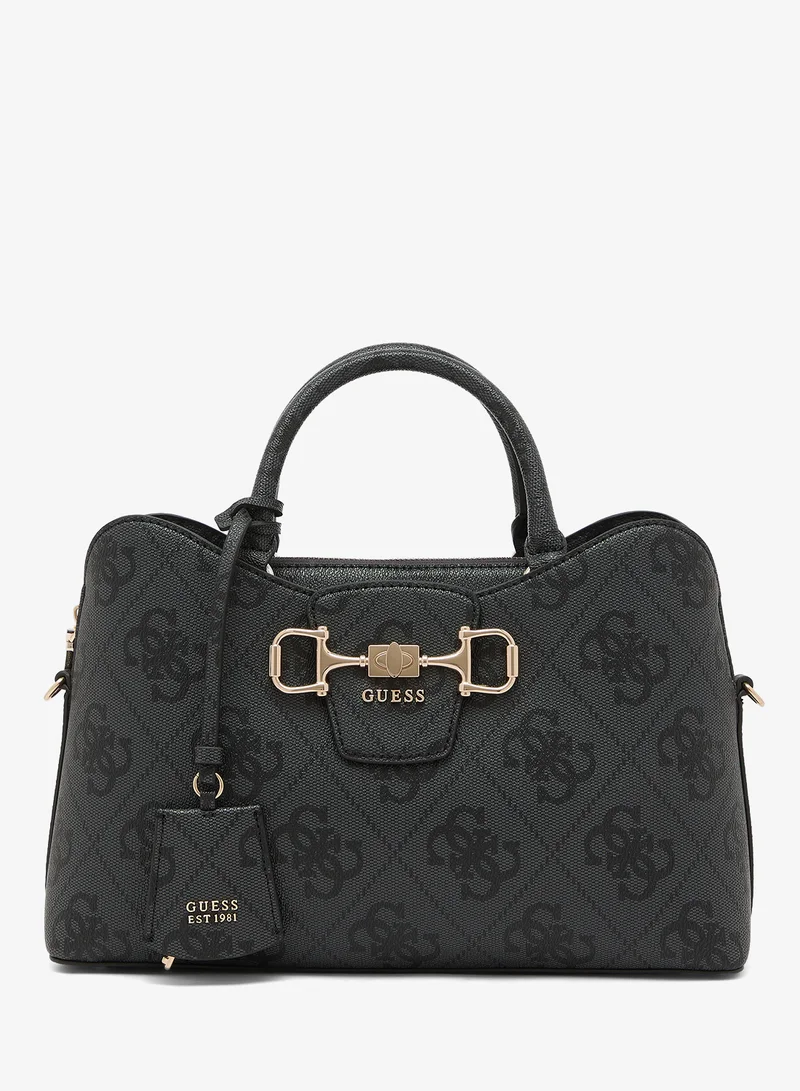 Janie Logo Girlfriend Satchel Bag