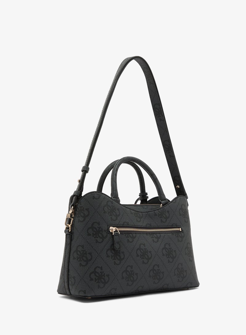 GUESS Janie Logo Girlfriend Satchel Bag - Image 2