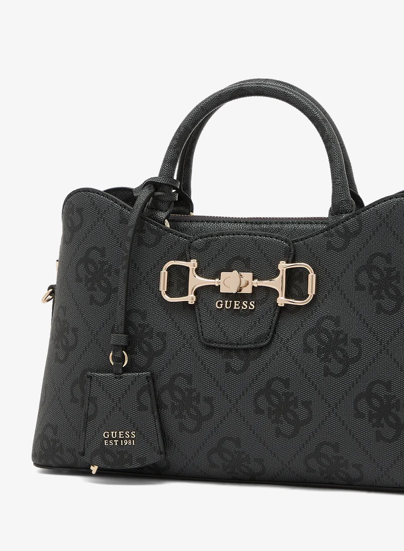 Guess  Janie Logo Girlfriend Satchel Bag for Women | Best Price UAE