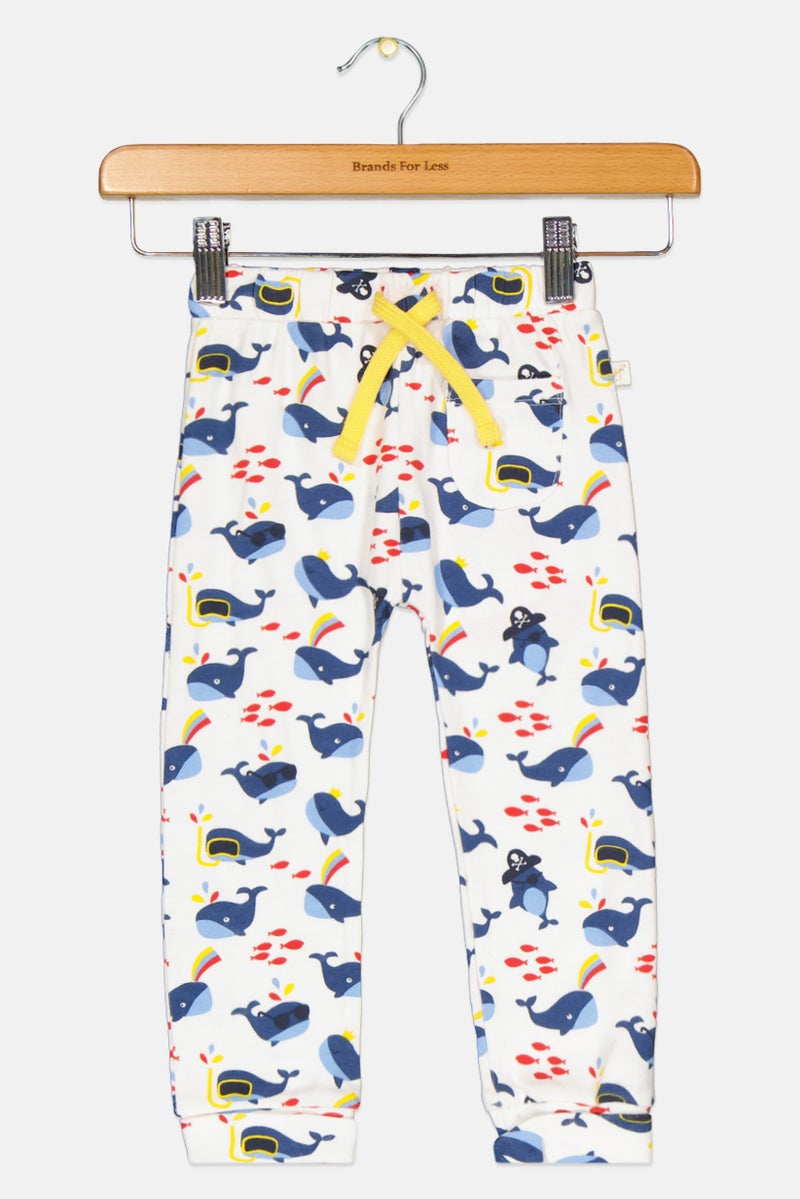 Hamleys Toddlers Boy Allover Print Jogger Pants, Multicolor - Image 1