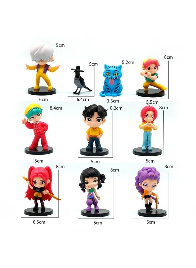 KPOP Demon Hunt's Team All Star Series Surrounding Trendy Toy Doll for Kids Collecting and Imaginative Play(10pcs)