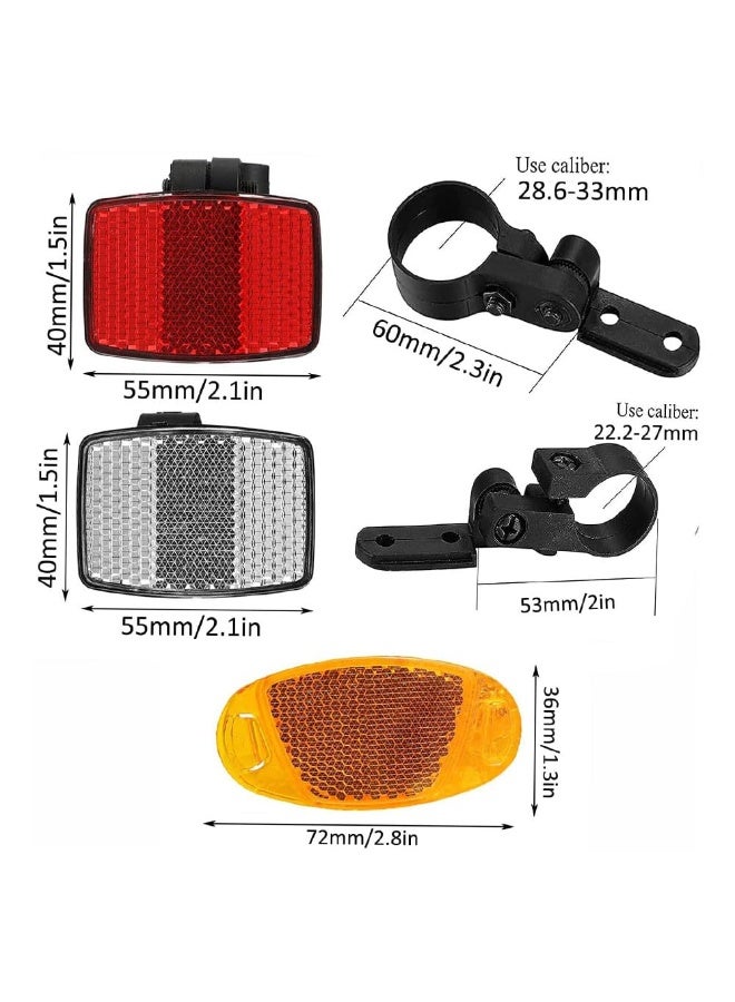Bukela Bicycle Reflector Plastic Wheels Wheelies for Adults LED Bike Light Lights for Bikes at Night Bike Accessories Bike Reflectors Bike Lights Front and Rear Bike Wheel Lights,14PCS - Image 2