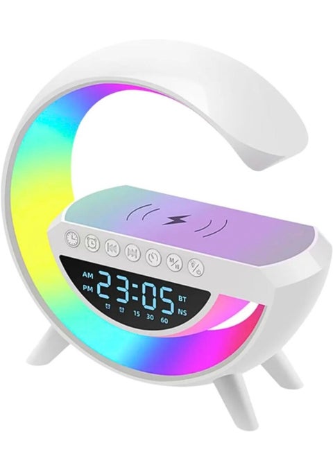 Table Lamp Lamp Rgb Smart Bluetooth Speaker Wireles Technology RGB Speaker Speaker Sound Box And Bluetooth Induction Charger Wireless Charging Night Light Ambient