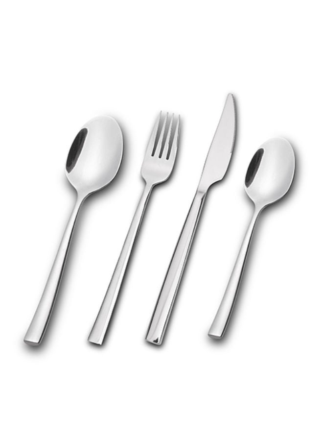 NAVA Stainless Steel Cutlery "Serenity" Set Of 24 Pieces -Silver - Image 1
