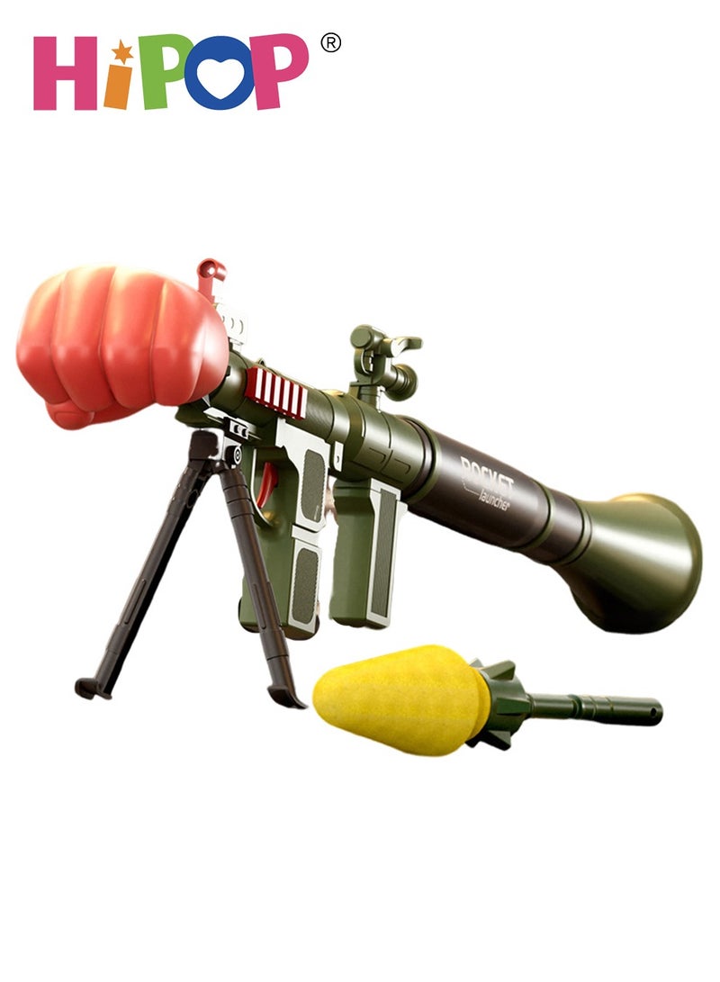 HIPOP RPG Toys Gun for Kids,Rocket Launcher Gun Toy,Safe Soft Bullet,Kids Eeducational Model Gun Toy - Image 1