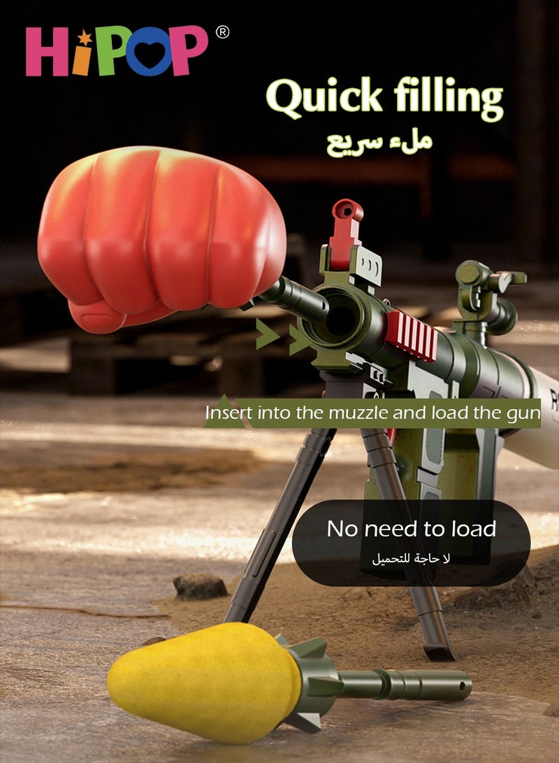 HIPOP RPG Toys Gun for Kids,Rocket Launcher Gun Toy,Safe Soft Bullet,Kids Eeducational Model Gun Toy - Image 4