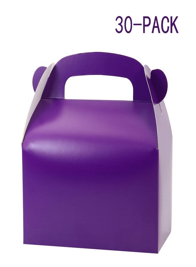 Oletx 30-Pack Dark Purple Party Favor Treat Boxes, Goodie Boxes, Gable Paper Gift Boxes with Handles. Perfect for Purple Birthday Party Baby Shower Decoration Supplies - Image 5