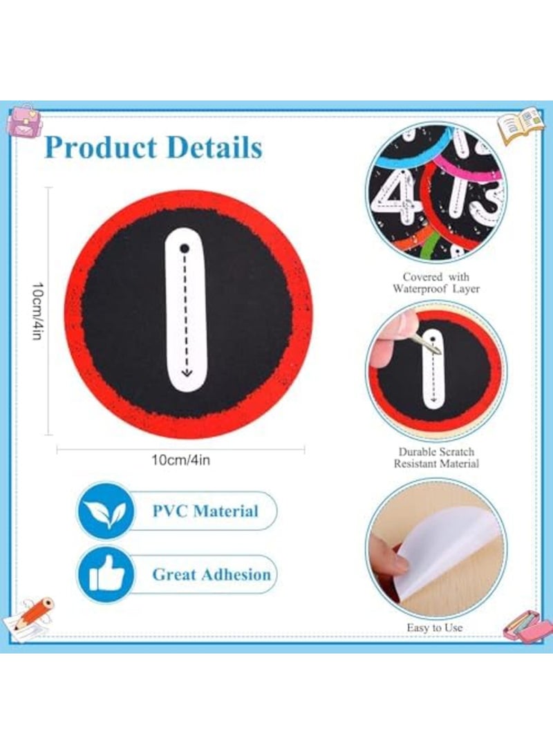 SYOSI Line Up Spots for Classroom Floor - 36PCS Floor Number Stickers for Classroom Lining Up, Fun and Colorful Classroom Organization Stickers, Ideal for Back to School Supplies (Multicolor) - Image 3