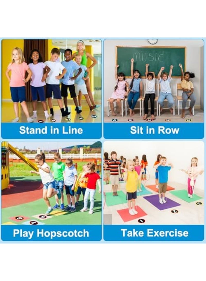 SYOSI Line Up Spots for Classroom Floor - 36PCS Floor Number Stickers for Classroom Lining Up, Fun and Colorful Classroom Organization Stickers, Ideal for Back to School Supplies (Multicolor) - Image 4