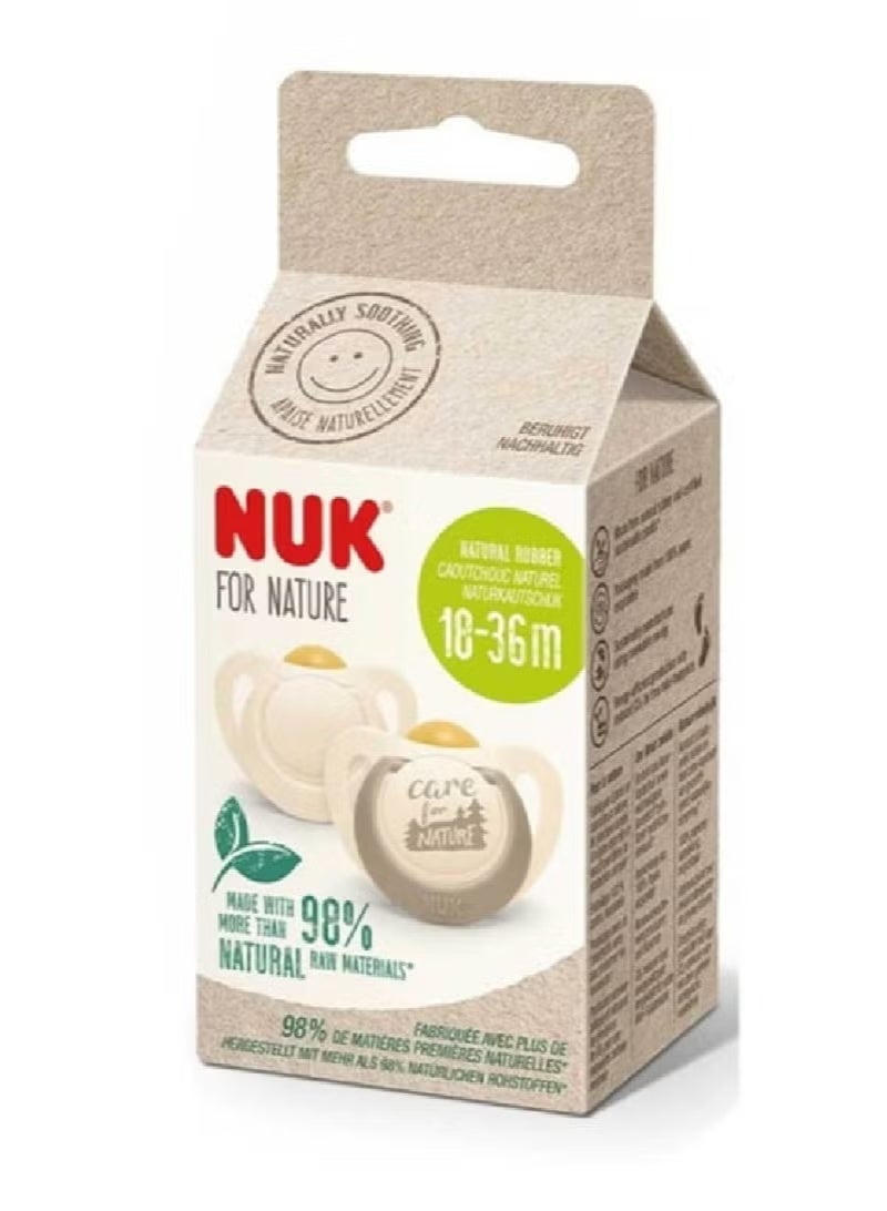 NUK Set of 2 Nuk pacifiers with a Latex nipple - Image 2