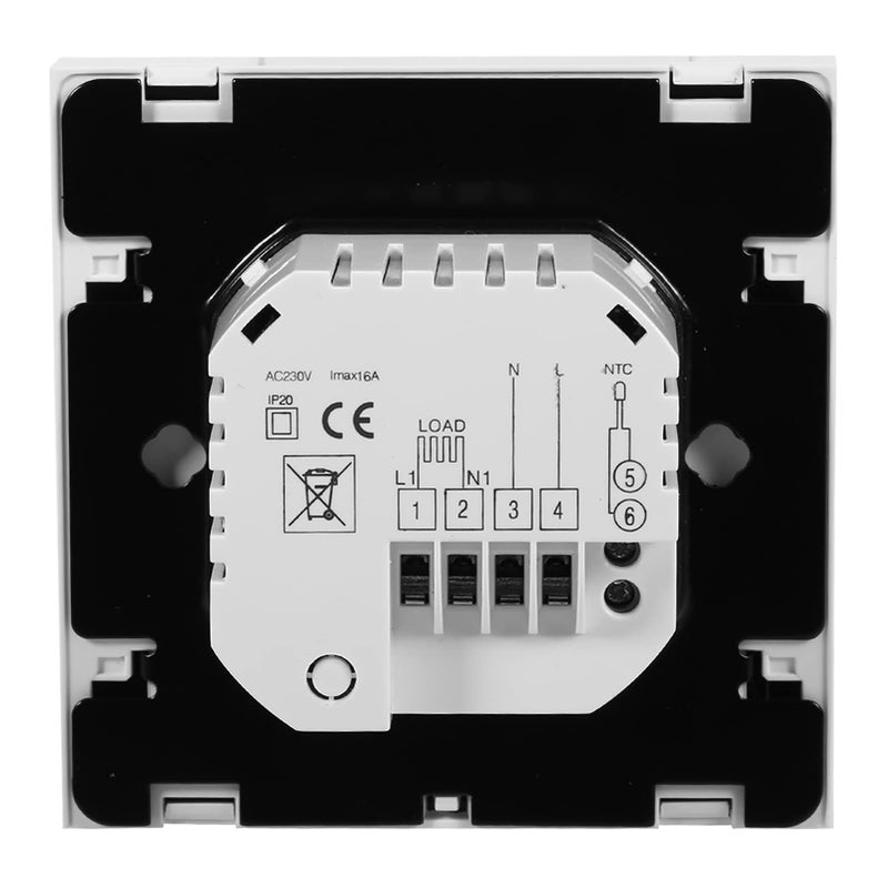 Programmable Digital Thermostat Touch Screen Large Backlit Display Dual Mode White - Image 3