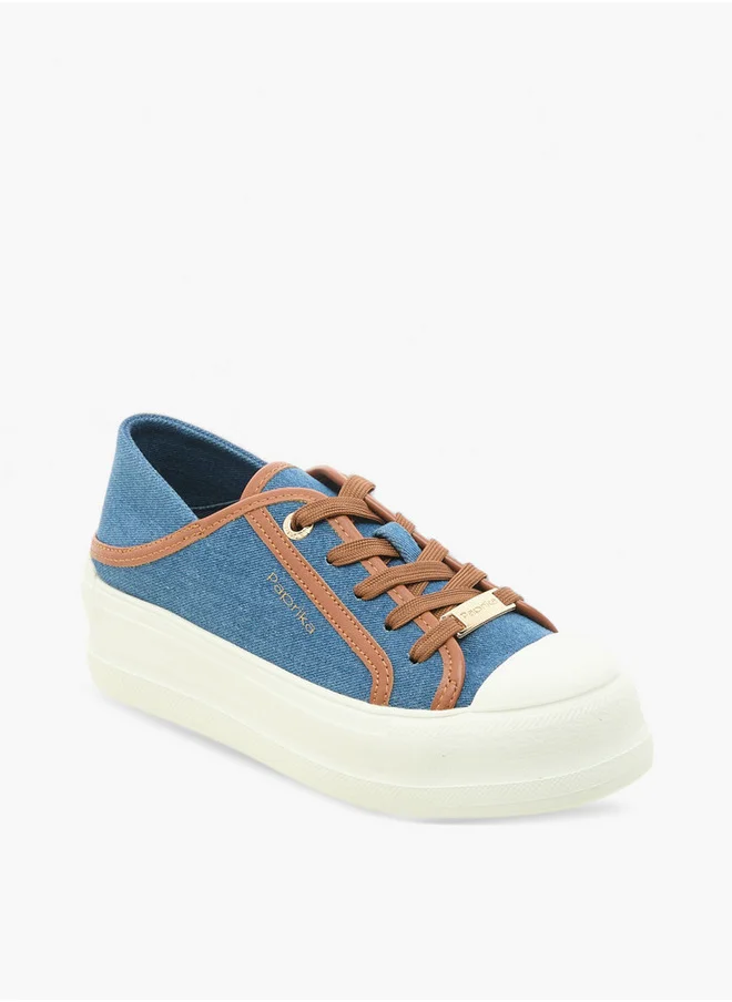 بابريكا Logo Print Lace-Up Sneakers