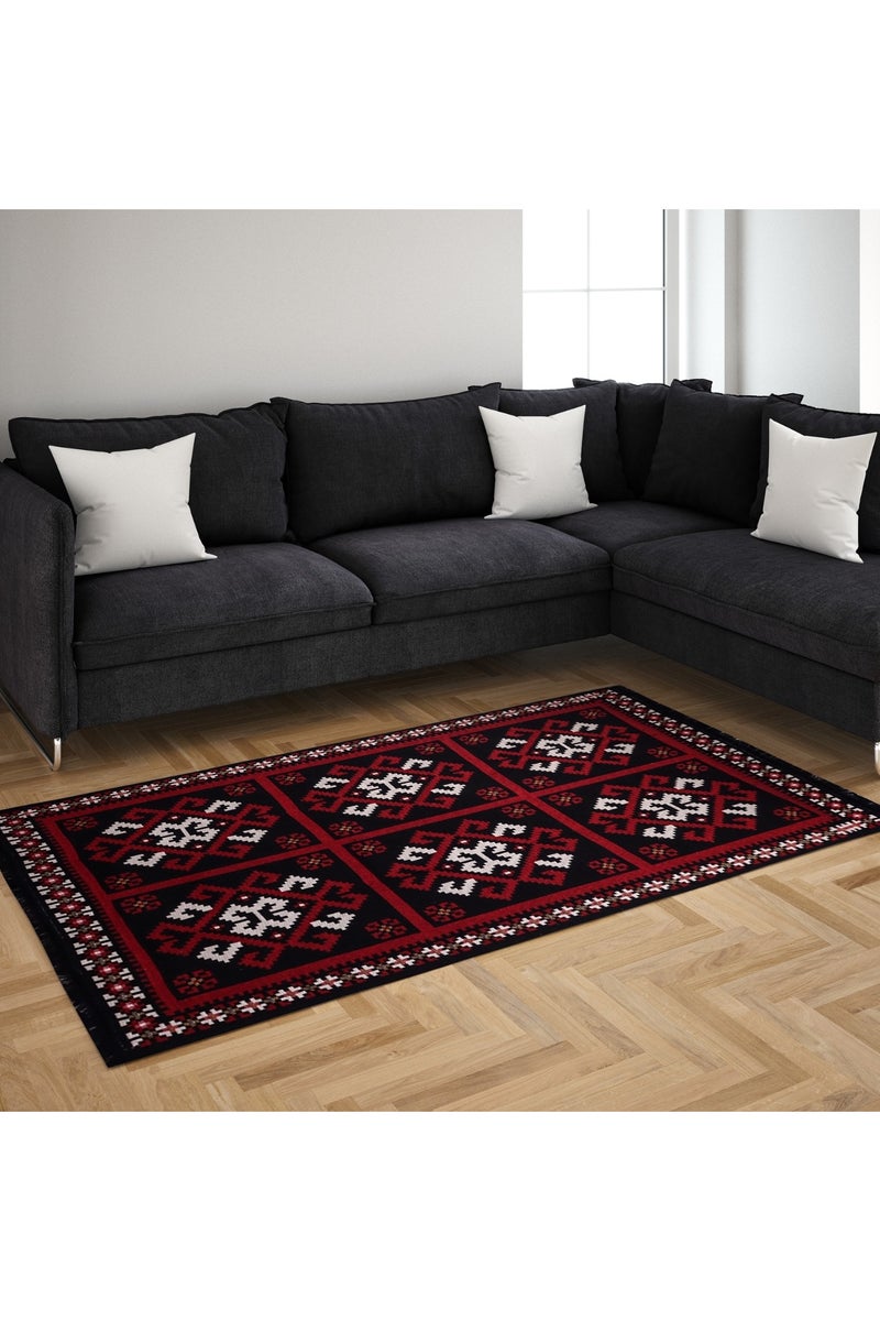 BiggHome Area Rug 120x180cm, Made in Turkey, Indoor Area Rug, Carpet for Home, Machine Washable, Durable, Ethnic-Inspired Pattern for Living Room - SA25MK - Image 1
