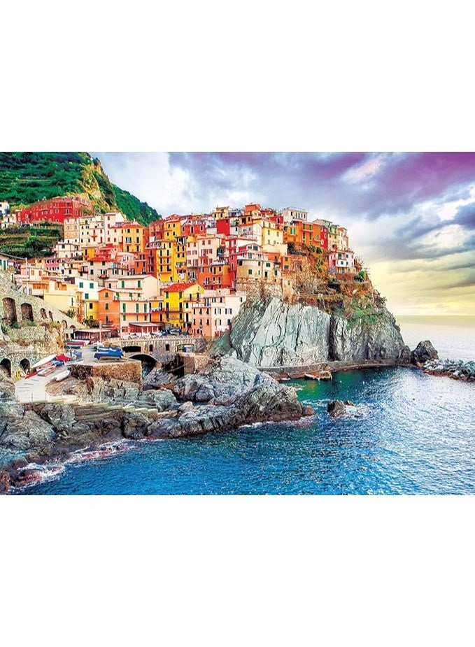 Eurographics Puzzle 1000-Pcs Manarola Cinque Terre Italy Mediterranean Oasis 6000-0786 - Image 3